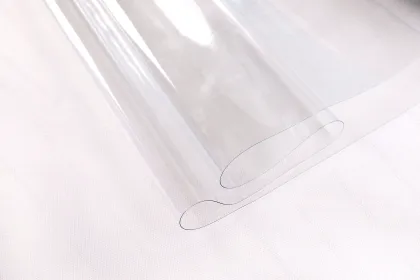 Blue Plastic Tablecloth Protector