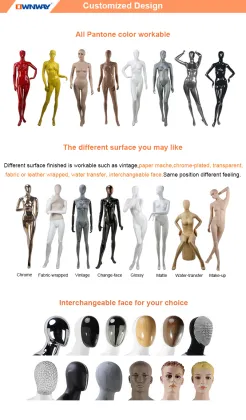 Fiberglass Half Body Underwear Mannequin for Female Display