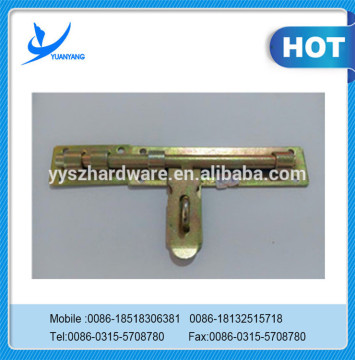 tower bolt for doors with hole for lock