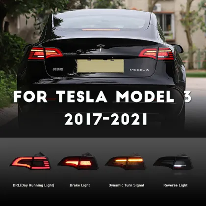HCMOTIONZ Car Tail Lights For Tesla Model 3 Model Y 2017-2021