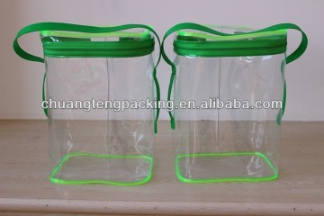 Heat sealing clear pvc bag for gifts