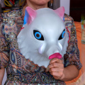 Máscara de cosplay de javali Hashibira Inosuke