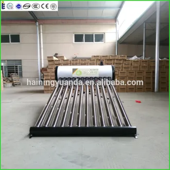 Freestanding Installation and Unpressurized solar hot water heater