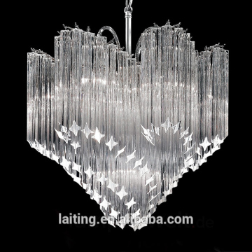 Decorative lighting fixture, transparent crystal infared lighting fixture