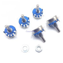 2pcs/lot WH5-1A 470k ohm 3-Terminals Round Shaft Rotary Taper Carbon Potentiometer