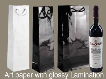 Art Paper Wine Bag