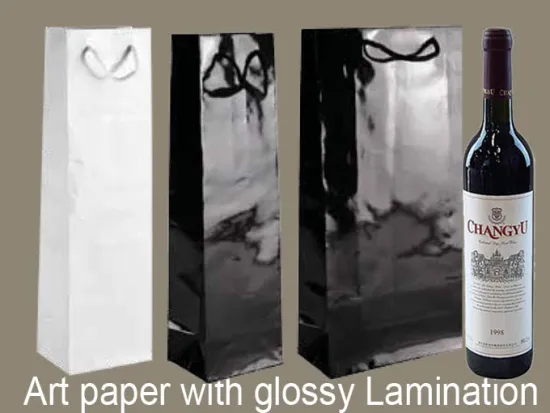 Art Paper Wine Bag