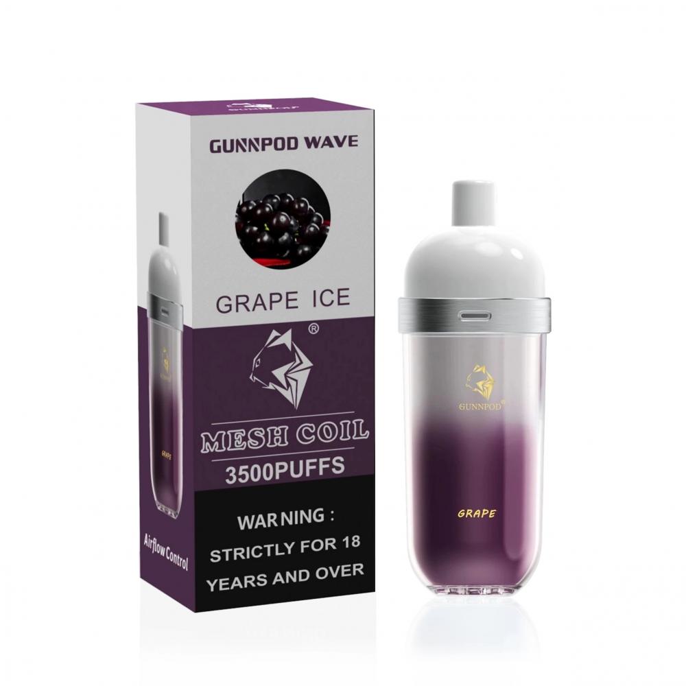 Gunnpod Wave 3500 Puffs Mesh Coil Disposables vape