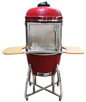 Multi-Grate Charcoal Grill - 24 Inch Backyard Restaurant Quality Charcoal Grill with Cast Iron Construction and All-Season Support