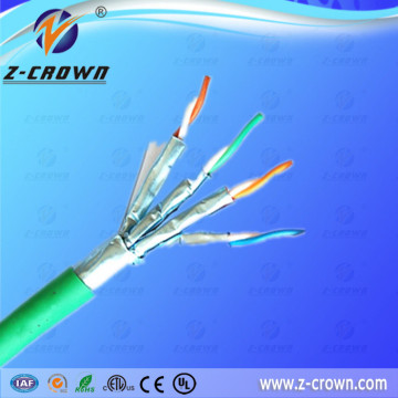 Cat6a 0.56MM Copper Network Cable/Cat6a FFTP Lan CABLE With CE ROHS
