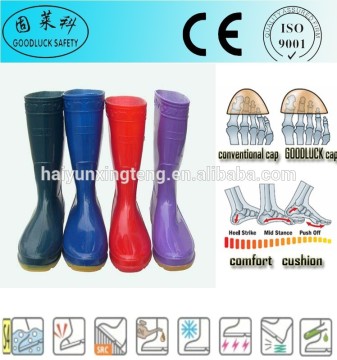 Anti-Corrosion Men's PVC Working Gumboots PVC Safety Gumboots
