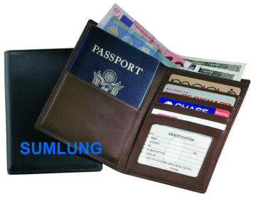 RFID Blocking Wallet for Credit Card and Passport Nappa Leather offer OEM logo