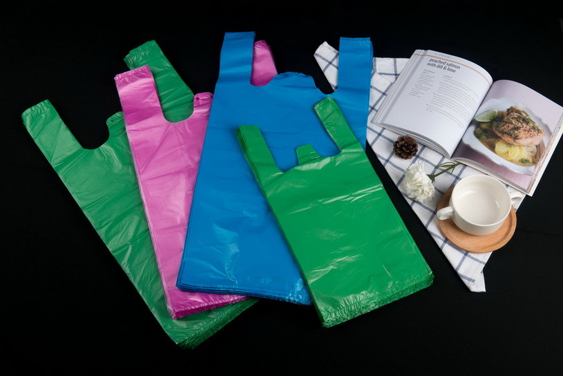 High Strength and Multi Size Durable Degradable Plastic Flat Pocket Vest Bag