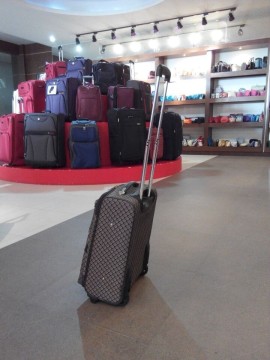 New design top quality two wheels cheap shopping trolley bag