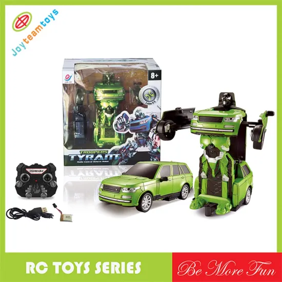 Rc robot RC one key to transform toys