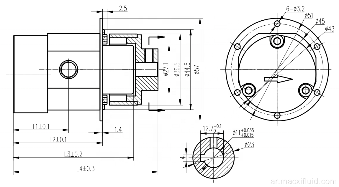 PPS Materials Pump Pump Head