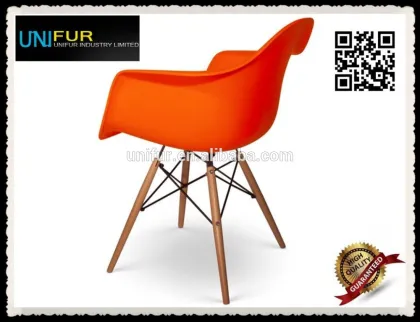 Indoor leisure classic modern colorful plastic replica DAW chair modern for dining room
