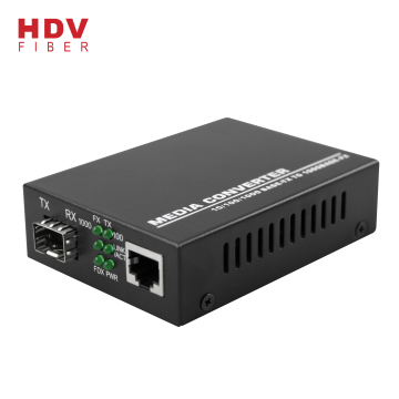 10/100/1000M High Speed Fibre Optic SFP to RJ45 Media Converter