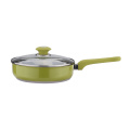 10pcs green color cookware set soup pot set