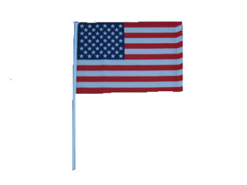 Hand Waving Held Stick Flag