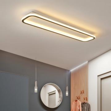 Modern Rectangular LED Ceiling Lamp for Living Room, Corridor, Kitchen, and Balcony