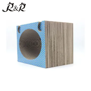 NEW type of multi-kinetic puzzle cat toy cat cardboard scratcher lounge bring two rings and a colorful ball CT-4009
MORE BENEFITS