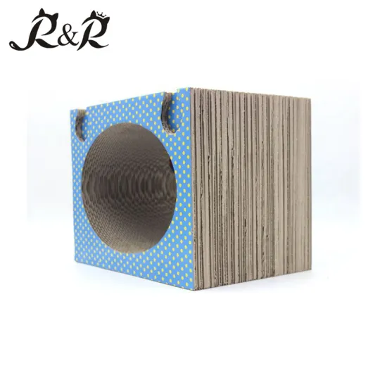 NEW type of multi-kinetic puzzle cat toy cat cardboard scratcher lounge bring two rings and a colorful ball CT-4009
MORE BENEFITS