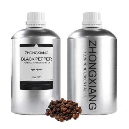 Wholesale bulk price black pepper oil for aromatherapy 100% pure organic black pepper essential oil