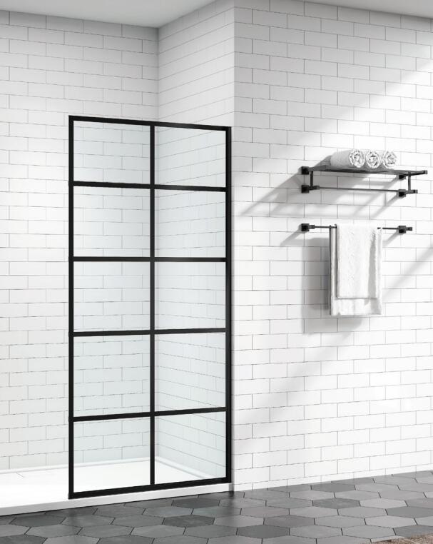 Black Walk in Shower Cabine