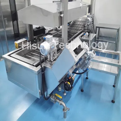 Continuous Fryer for Prawn Snacks and Potato Chips