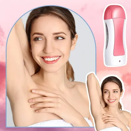 Wax Machine for Hair Removal: Leg Waxing with Roll-On and Strip Wax