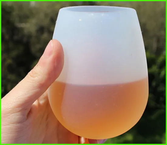 Unbreakable Flexible SILICONE WINE or BEER GLASSES