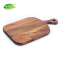 Tablero de madera de la paleta del acacia para las frutas del queso del pan