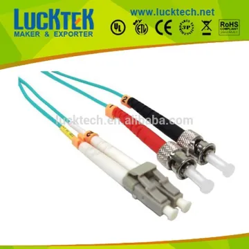 LC to ST Multimode, Duplex, 50/125, 10 Gig OM3 fiber jumper