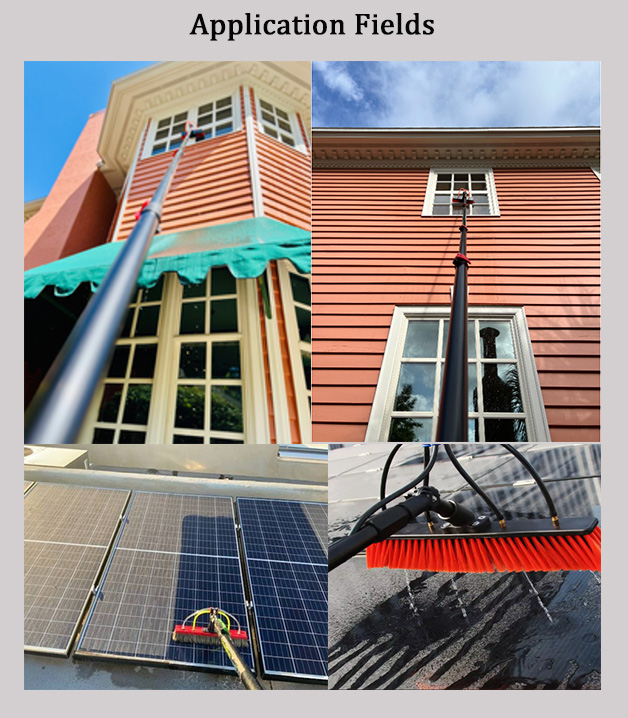 carbon fiber telescopic water fed pole applic