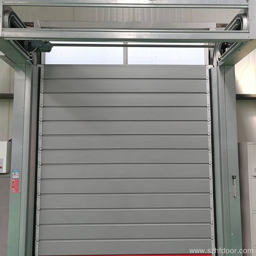 Full transparent rigid quick door