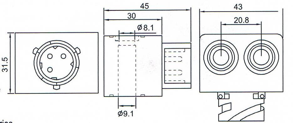 BENDIX/WABCO M-32/R950127 ST ABS Modulator Solenoid Valve Coil