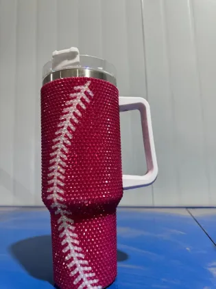 Bling Addiction: Custom Rhinestone Mugs - Hot Pink Birthday Gift