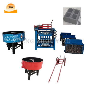Diesel Automatic Concrete Mixer Hollow Mud Brick Making Machine Price for Sale