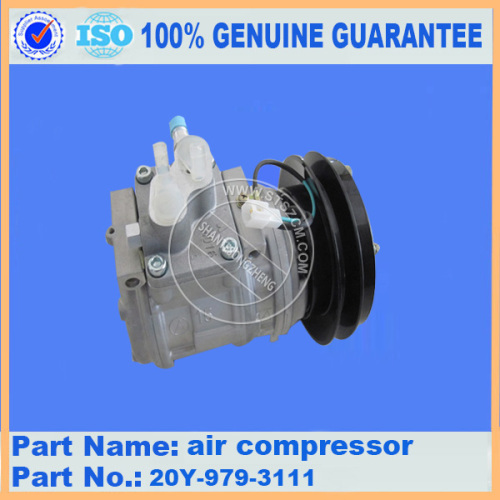 Compresseur d&#39;air de pièces de rechange Komatsu PC50MR-2 ANSD7B10LB71 pour pièces de climatiseur