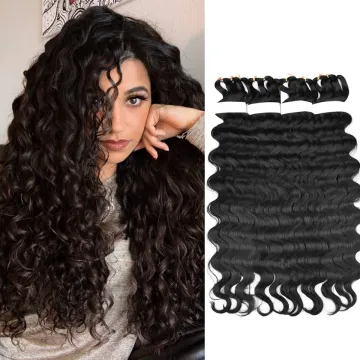 Soft Long 28inches Water Wave Ombre Blonde Braids Hair Body Wave Crochet Braiding Hair Synthetic Hair Extensions Wholesale