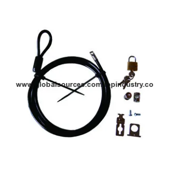 Notebook lock with brass padlock and other notebook accessories