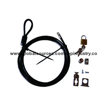 Brass Padlock for Computers, Secure All Types of Laptops