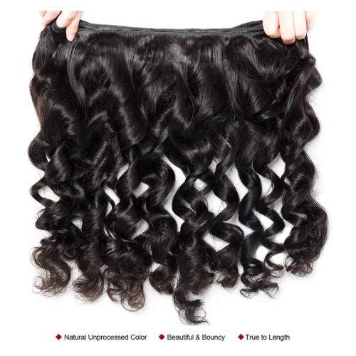 Paquetes de ondas sueltas con cierre de cabello humano 3 paquetes con cierre de encaje Brasil Bundles Bundles Remy Hair Extensión