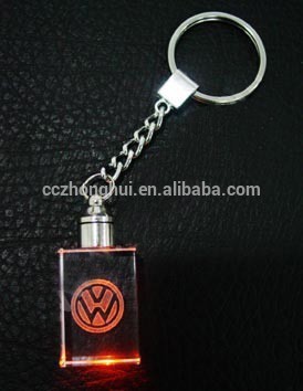 2016 Top k9 crystal keychain with red light