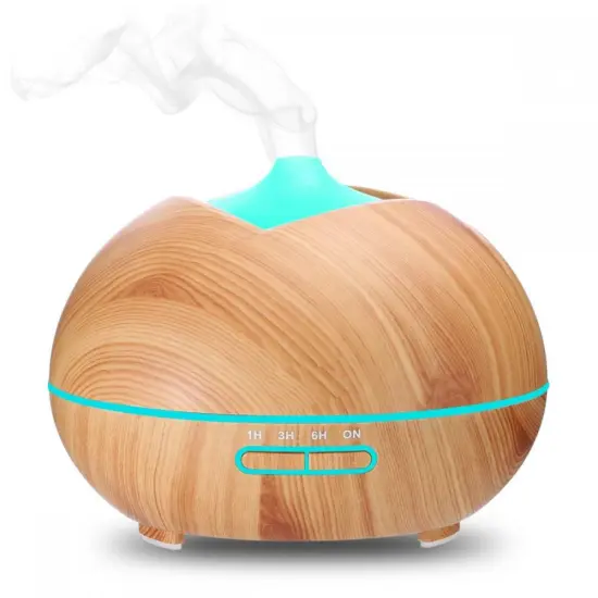 400ml Wood Ultrasonic Portable Cool Mist Aroma Diffuser