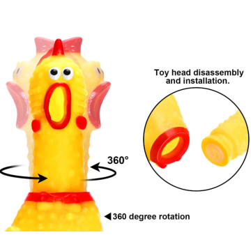 Jouets pour chèvre de poulet en caoutchouc