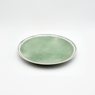 Crackle Glazed Ceramic Junnedware Green Ceramic Dableware