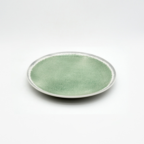 Crackle Glazed Ceramic Sernery Green Ceramic Tableware