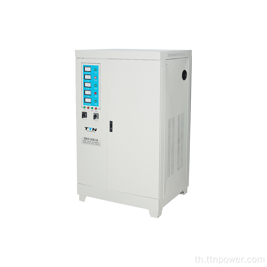 SBW-60KVA สามเฟสแรงดันไฟฟ้าคงที่สำหรับเครื่องเลเซอร์